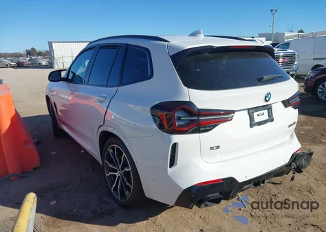2022 BMW X3 M40I z USA, uszkodzony, nr VIN 5UX83DP04N9M54566
